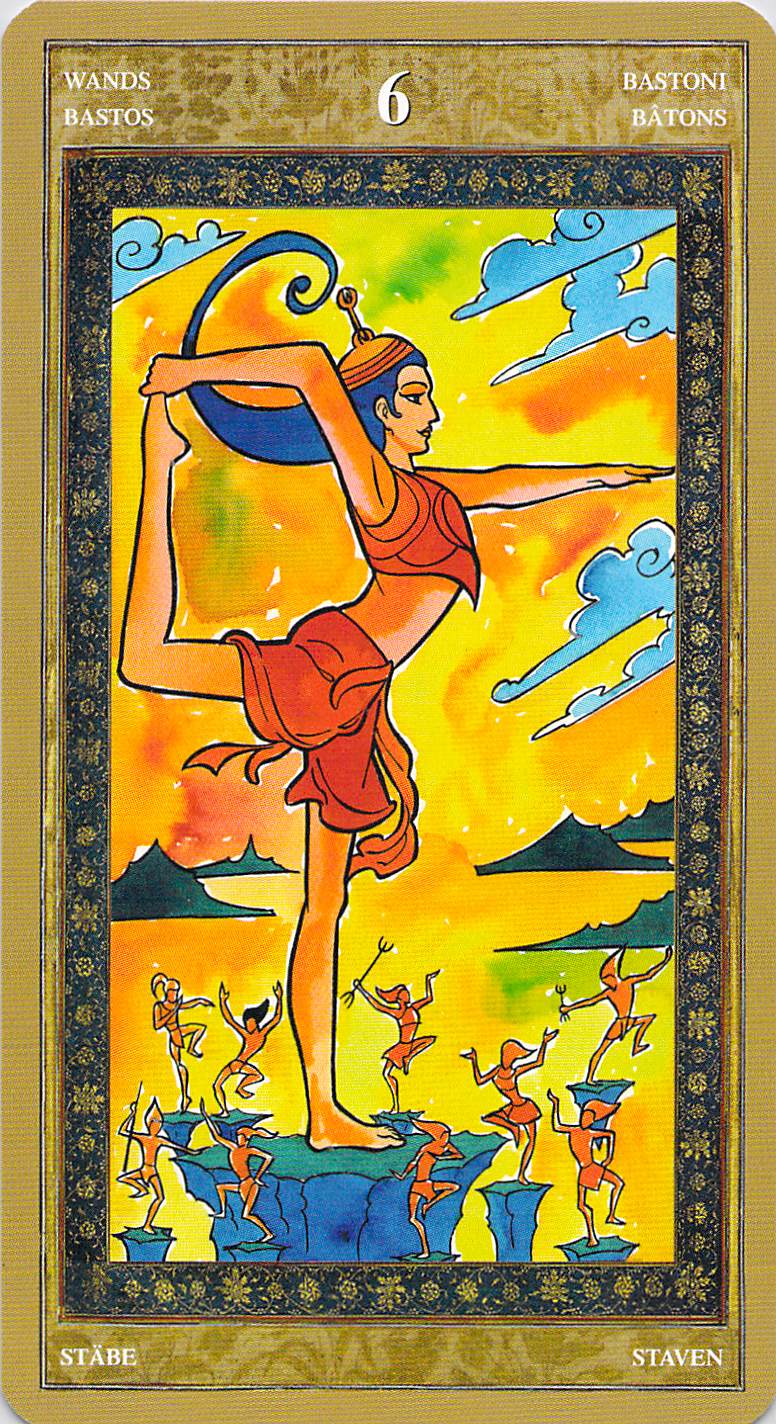Six of Wands--Yoga Tarot