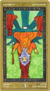 The Hierophant reversed--Yoga Tarot