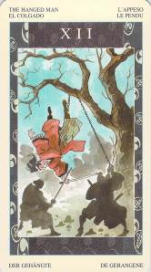 The Hanged Man -- Samurai Tarot